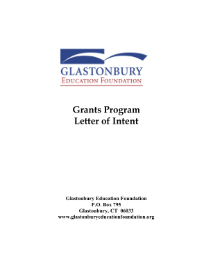 Free Download PDF Books, Grant Request Letter of Intent Template