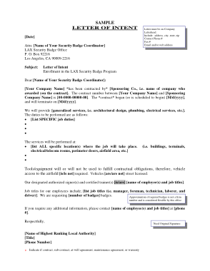 Free Download PDF Books, Model Letter of Intent Template