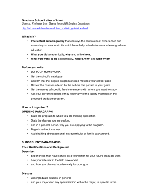 Free Download PDF Books, PDF Letter of Intent For Graduate School Template