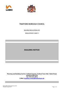 Free Download PDF Books, Trafford Building Notice Application Form Template