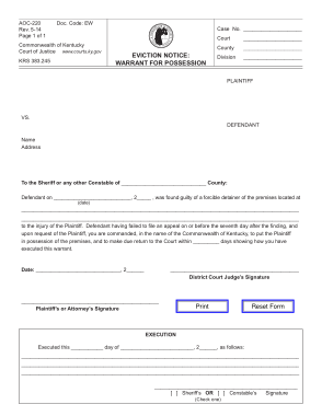 Free Download PDF Books, Eviction Notice Form Template