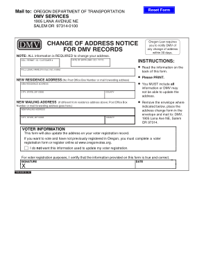 Free Download PDF Books, DMV Change of Address Notice Form Template