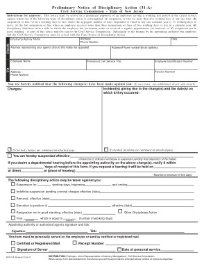 Free Download PDF Books, Preliminary Notice of Disciplinary Action Form Template