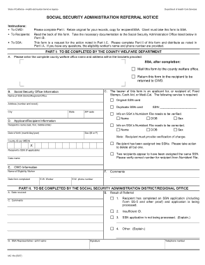 Free Download PDF Books, Social Security Administration Notice Form Template