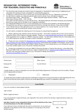 Free Download PDF Books, Teachers Separation Notice Form Template