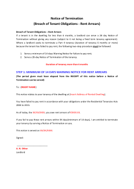 Free Download PDF Books, Rental Termination Notice Form Template