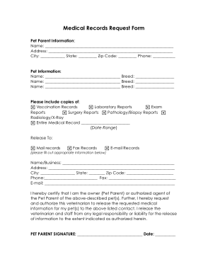 Free Download PDF Books, Sample Medical Records Request Form Template