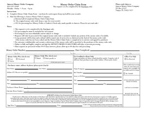 Free Download PDF Books, Blank Money Order Form Template