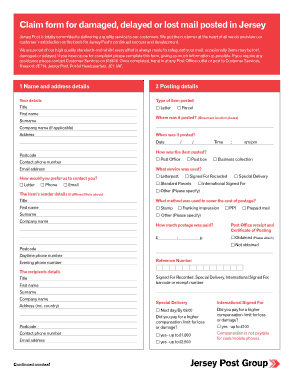 Free Download PDF Books, Postal Order Claim Form Template