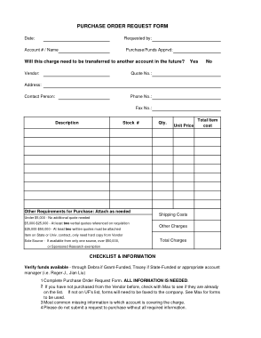 Free Download PDF Books, Blank Purchase Order Form Template