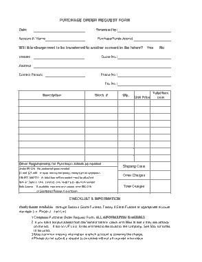 Free Download PDF Books, Purchase Order Request Form Template