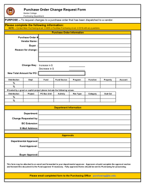 Free Download PDF Books, Purchase Change Order Request Form Fillable PDF Template