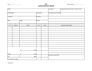 Free Download PDF Books, Garage Repair Order Form Template