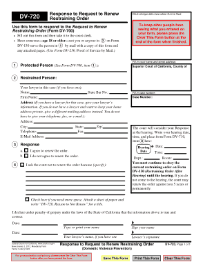 Free Download PDF Books, Restraining Order Response Form Template