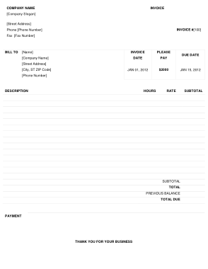 Free Download PDF Books, Business Invoice Sample Receipt Template