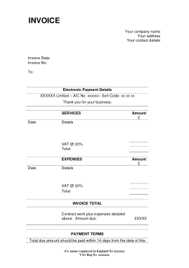 Download Contractor Invoice Template Free Download Free Pdf Books