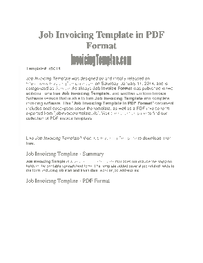 Free Download PDF Books, Job Work Invoice Template