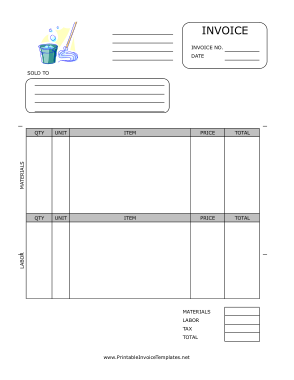 Free Download PDF Books, Housekeeping Service Rental Invoice Sample Template