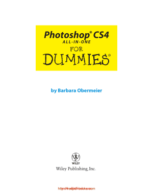 Photoshop CS4 All In One For Dummies