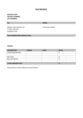 Free Download PDF Books, Sample Tax Invoice Word Document Template