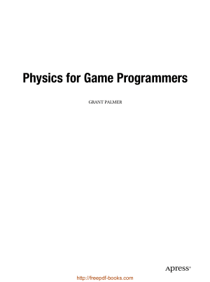 Free Download PDF Books, Physics For Game Programmers