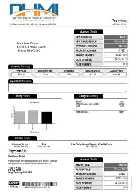 Free Download PDF Books, Tax Invoice Payment Slip Template