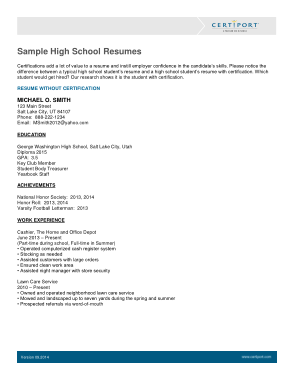 Free Download PDF Books, Sample High School Graduate Resume Template