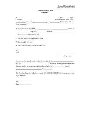 Free Download PDF Books, Basic Sworn Affidavit Form Template