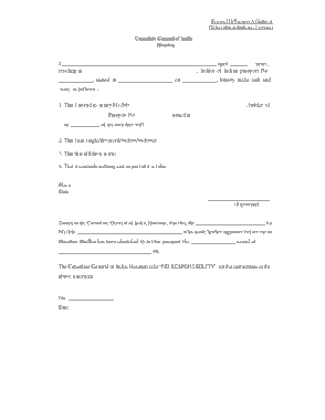 Free Download PDF Books, Sworn Affidavit Form Sample Template