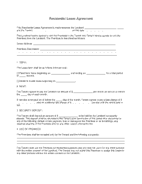 Free PDF Books, Residential Lease Agreement Template