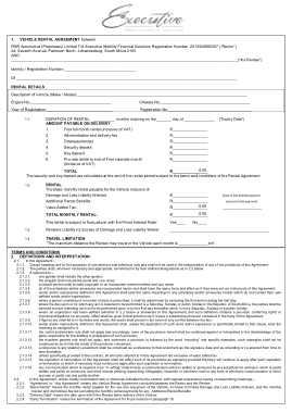Free Download PDF Books, Vehicle Rental Agreement Form Template