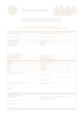 Free Download PDF Books, Master Service Agreement Form Template