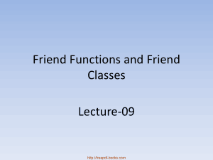 Friend Functions And Friend Classes &#8211; C++ Lecture 9