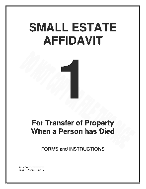 Free Download PDF Books, Arizona Small Estate Affidavit Form Template For Transfer of Property When Person has Died