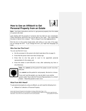Free Download PDF Books, Montana Small Estate Affidavit Form Template