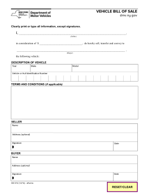 Free Download PDF Books, New York Dmv Bill of Sale Form Mv 912 Form Template