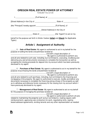 Free Download PDF Books, Oregon Real Estate Power Of Attorney Form Template