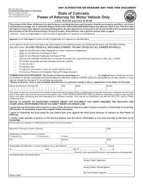 Free Download PDF Books, Co Motor Vehicle Power Of Attorney Form Template