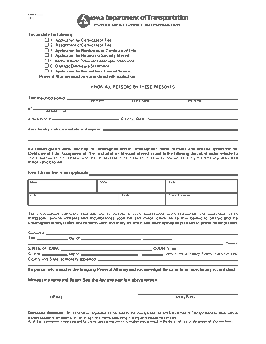 Free Download PDF Books, Iowa Motor Vehicle Power Of Attorney 411021 Form Template