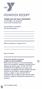 Free Download PDF Books, YMCA Donation Receipt Form Template