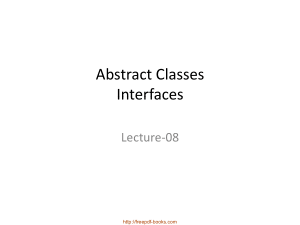 Java Abstract Classes Interfaces – Java Lecture 8, Java Programming Tutorial Book