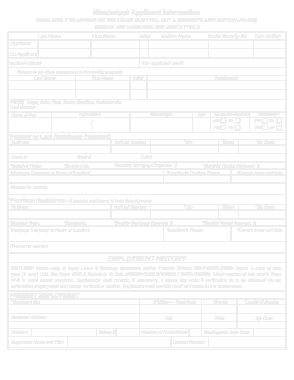 Free Download PDF Books, Mississippi Rental Application Form Template