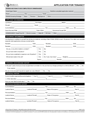 Free Download PDF Books, Washington State Rental Application Form