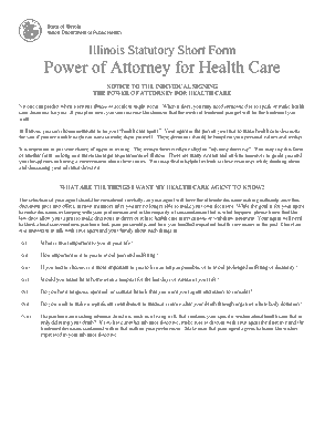 Free Download PDF Books, Illinois Gov Power Of Attorney For Health Care Form Template