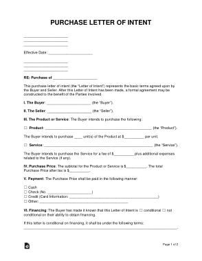 Free Download PDF Books, Purchase Letter of Intent Sample Letter Template