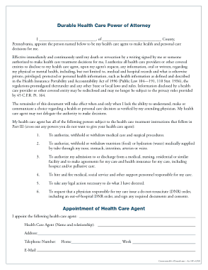 Free Download PDF Books, Pennsylvania Medical Power Of Attorney Form Template