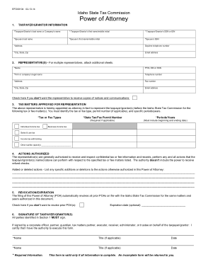Free Download PDF Books, Idaho Tax Power Of Attorney Form Template