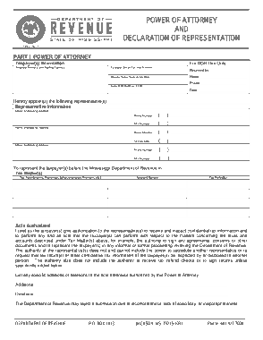 Free Download PDF Books, Mississippi Tax Power Of Attorney Form 21 002 Form Template