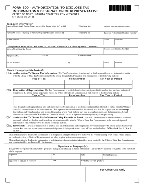 Free Download PDF Books, North Dakota Tax Power Of Attorney Form500 Form Template