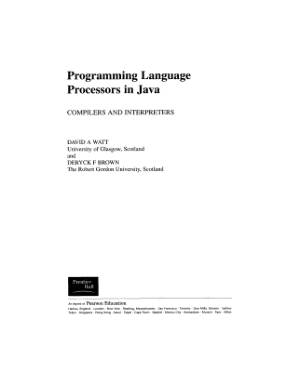 Free Download PDF Books, Programming Language Processors in Java Compilers and Interpreters